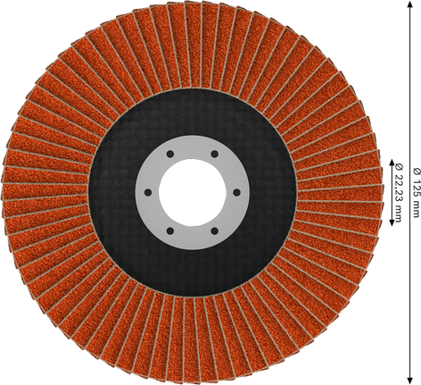 Lamelový kotouč Bosch EXPERT X782, úhlový, 125 mm, G60.